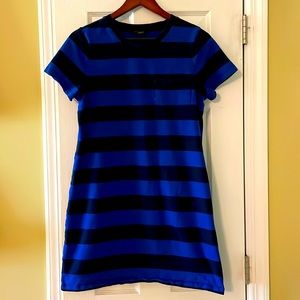 Banana Republic T-shirt dress (navy/royal blue stripes) Women’s M
